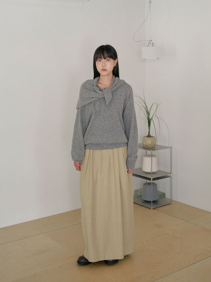 MARAN Cashmere Blend V-neck Pullover - Gray 商品画像13/21