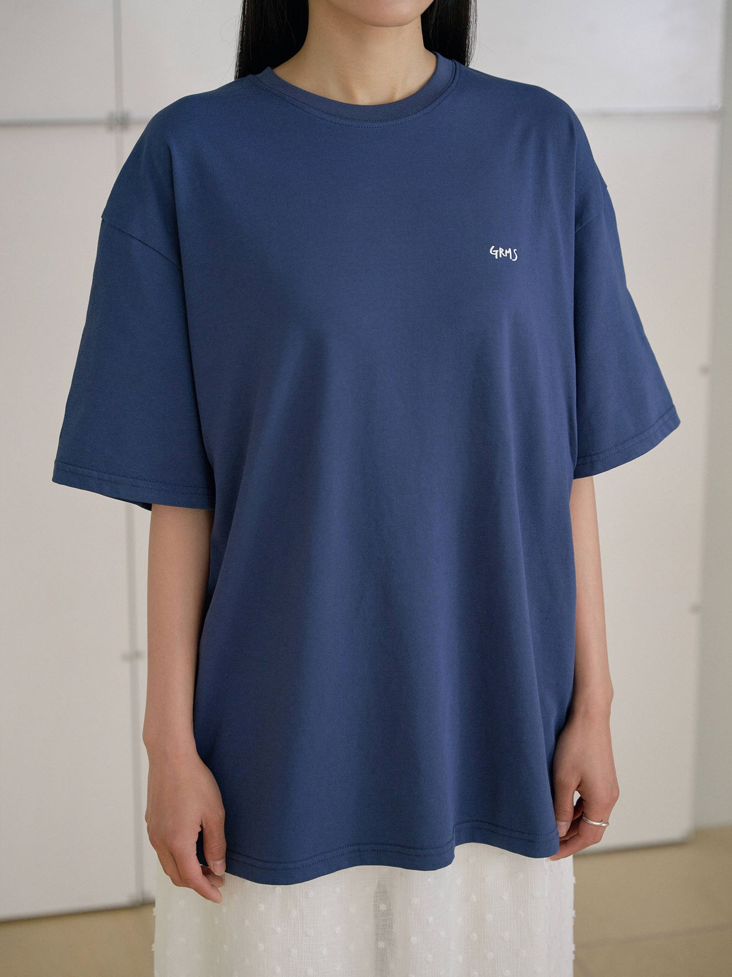 Dot Printing Short Sleeve - Navy