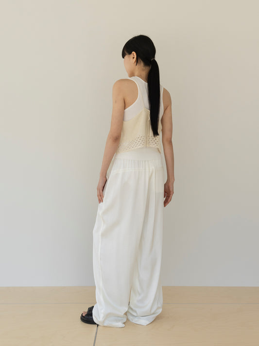 【MARAN】Block Sleeveless - CREAM