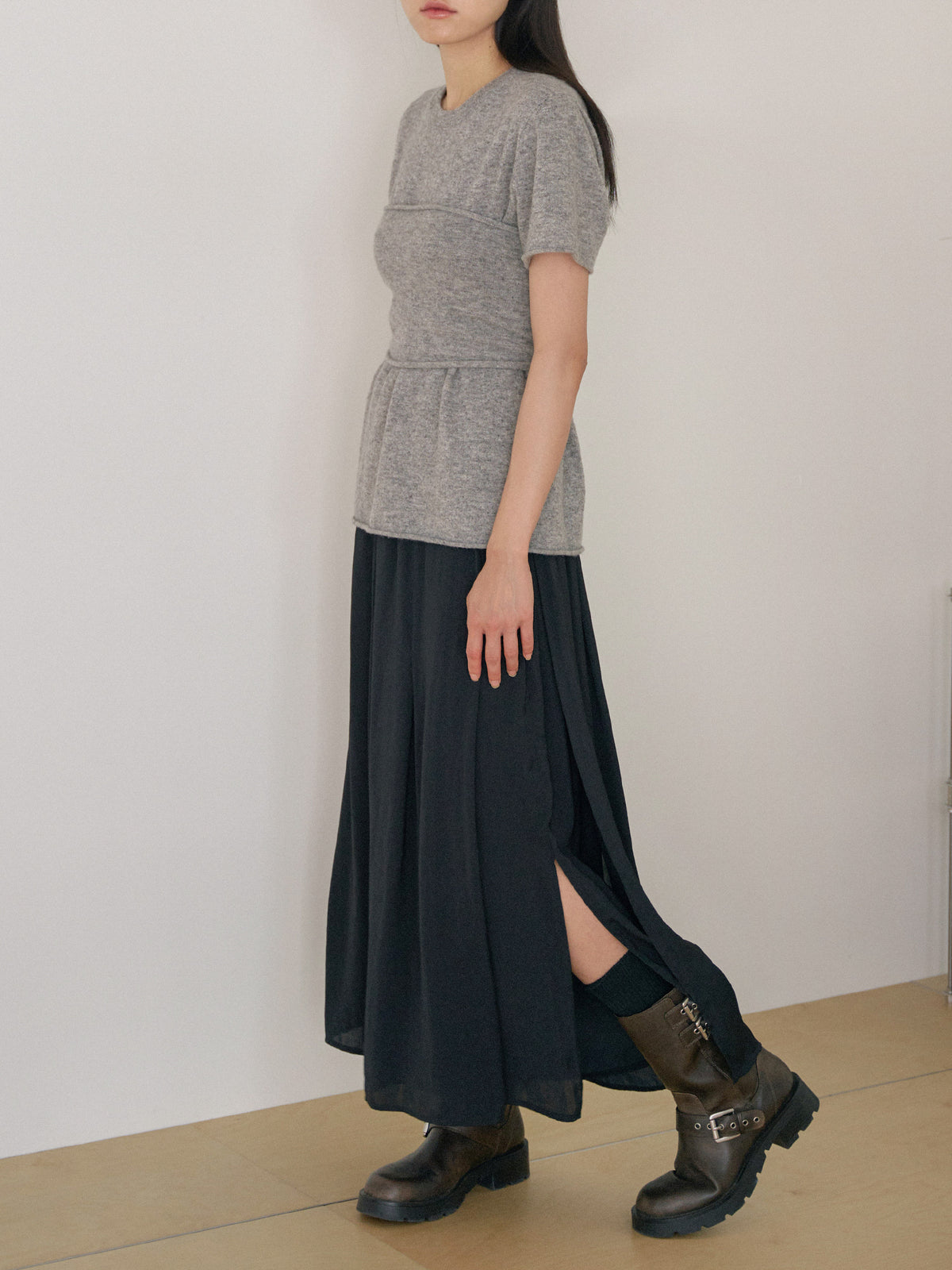 Cashmere Bustier - Gray 6