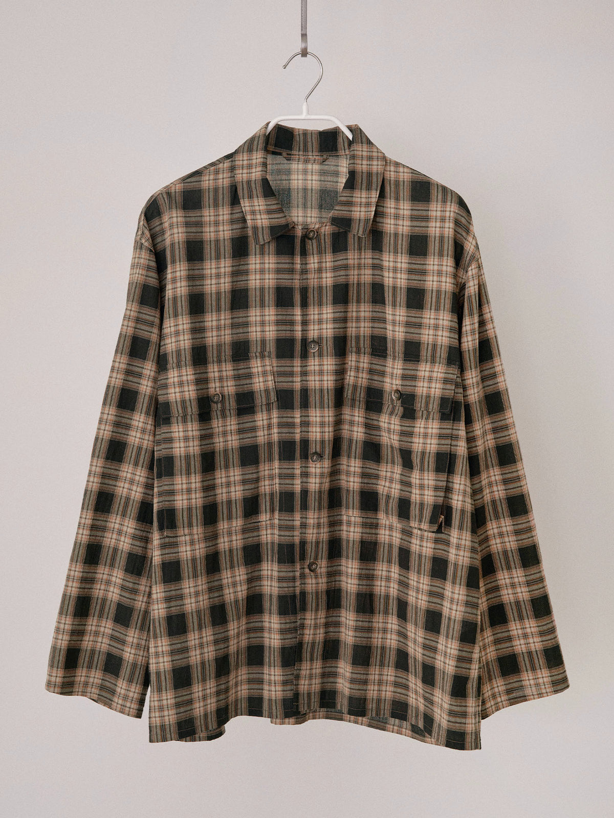 Check Flap Jacket - Black 10