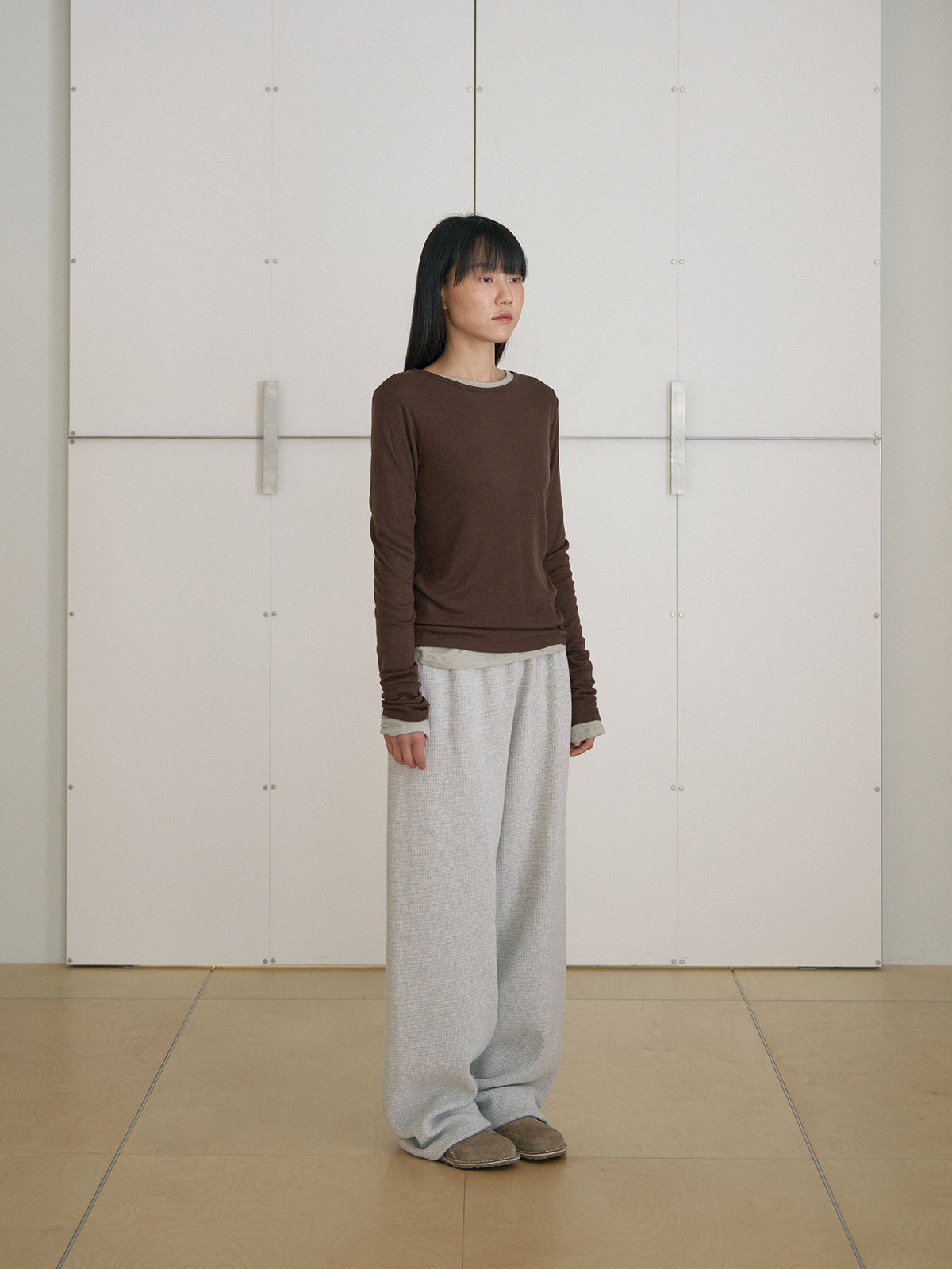 MARAN Finger Hole Long Sleeve - Brown 商品画像21/21