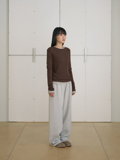 MARAN Finger Hole Long Sleeve - Brown 商品画像21/21
