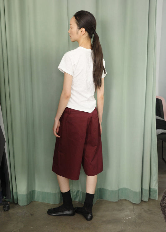 V - CUT T -WHITE