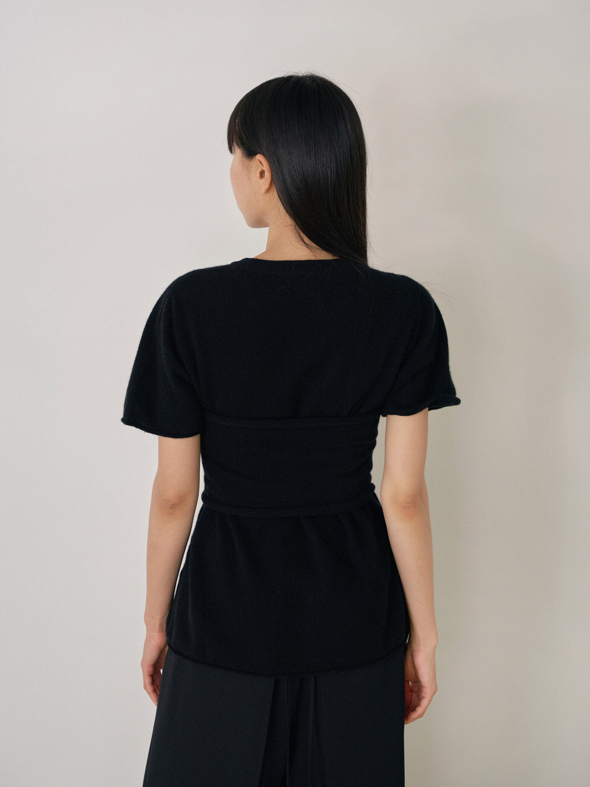 Cashmere Bustier - Black 1