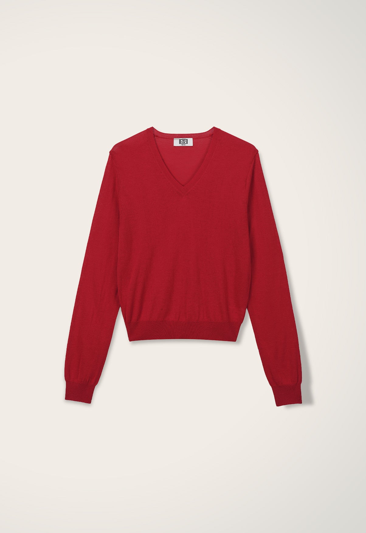 Simple V-neck Knit