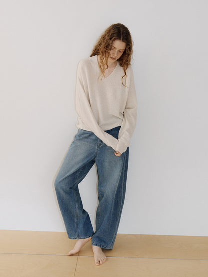 Tapered Denim Pants - Indigo 4