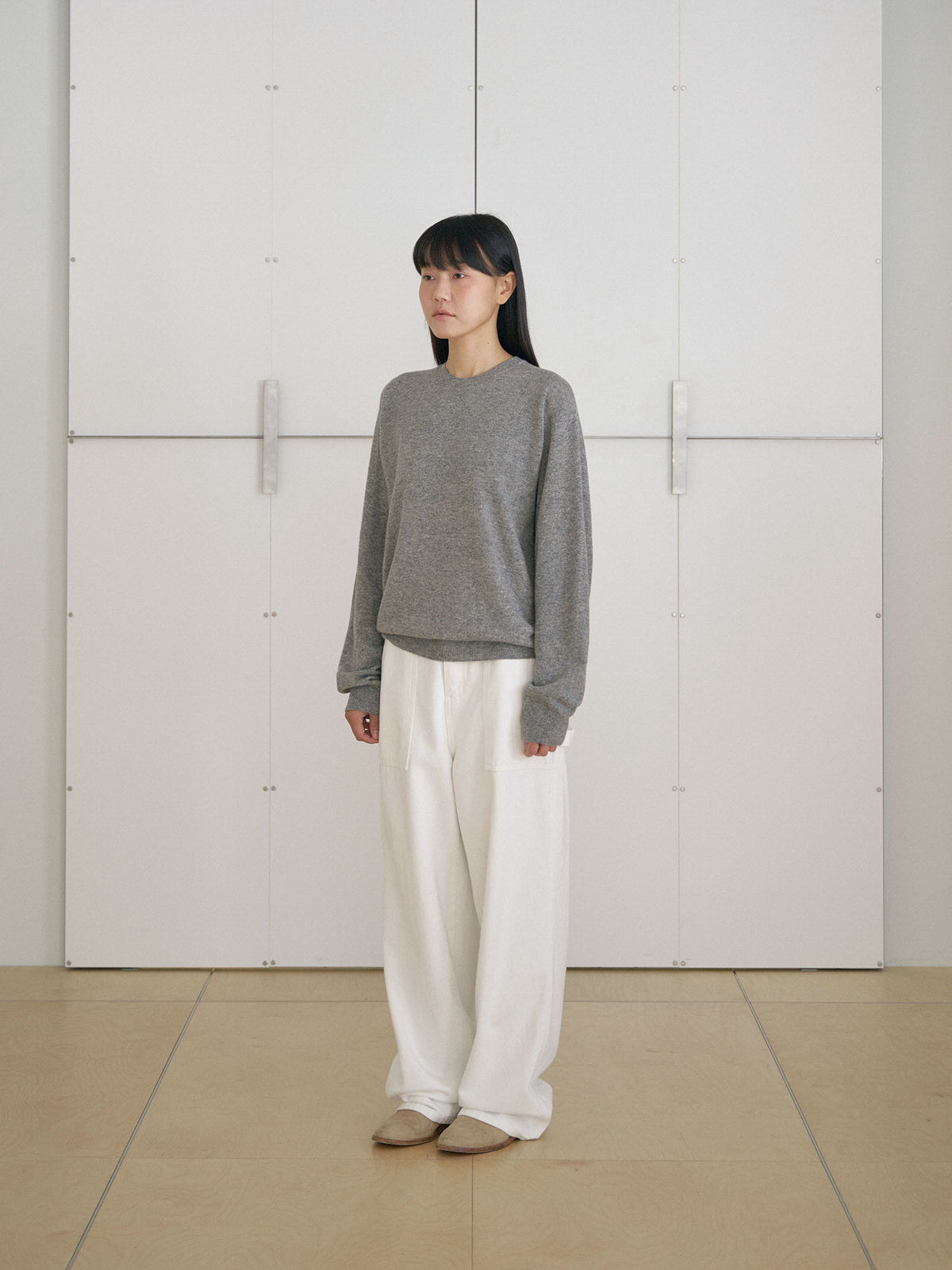 MARAN Cashmere Round Pullover - Gray 商品画像13/19
