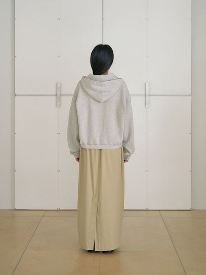 Current Waffle Hoodie Zip-up - Light Gray 12