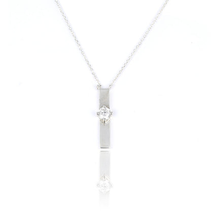 [SUMMER TAG SOL] CROP SILVER NECKLACE