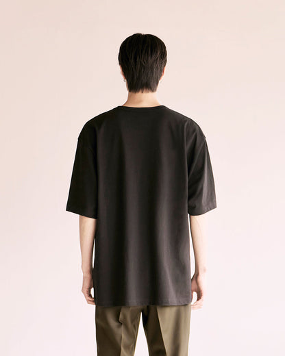 Flower Graphic T-Shirts (Recycled Fabric)_Black