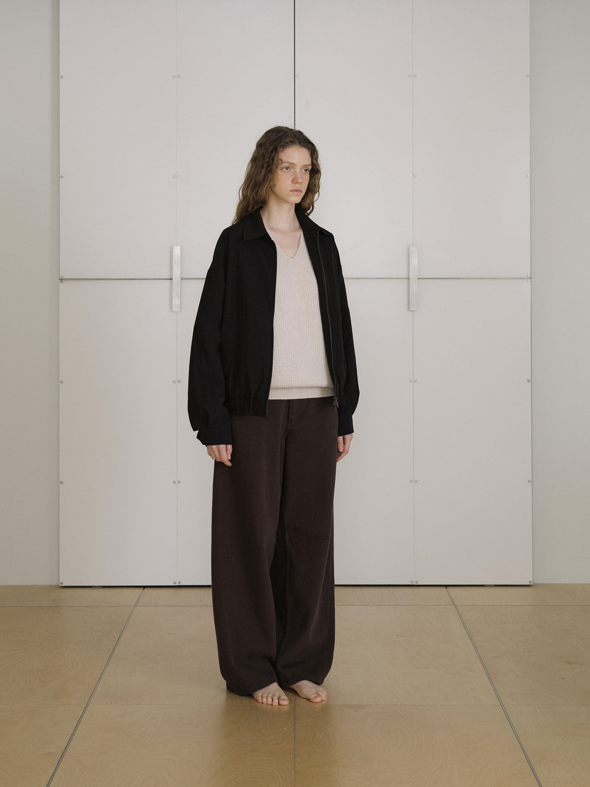 Washed Gabardine Blouson - Black 9
