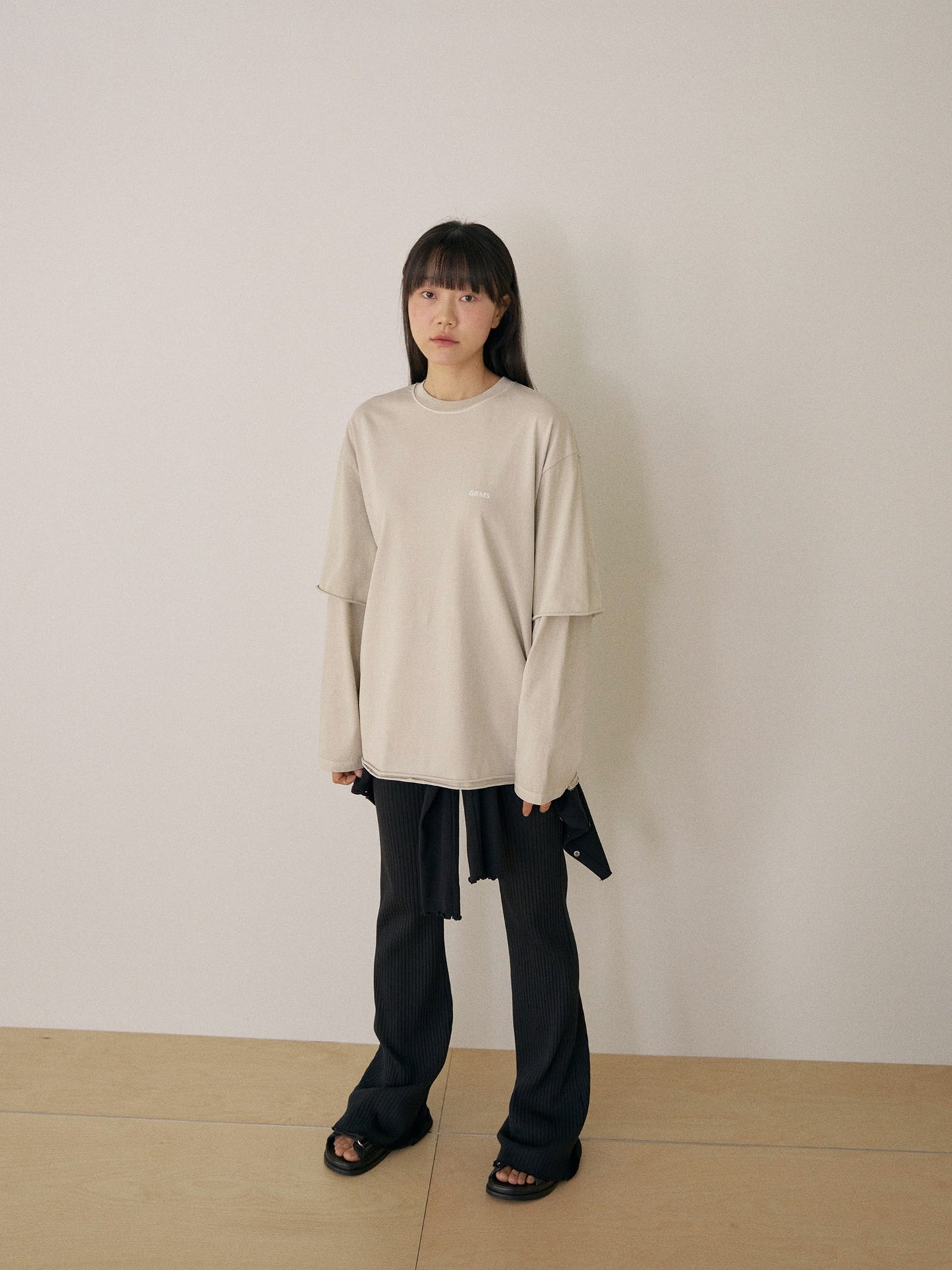 Pigment Layered Long Sleeve - Beige