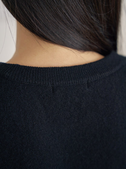 Cutoff Short Sleeve Pullover - Black 10