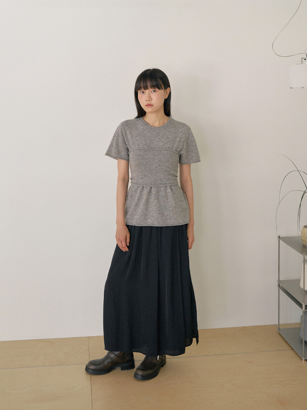 Cashmere Bustier - Gray 8