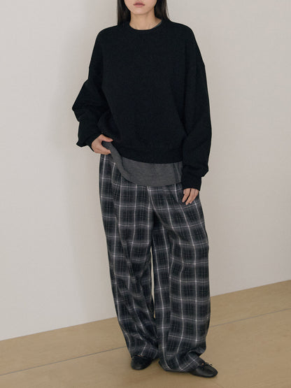 Ray Round Pullover - Black 7