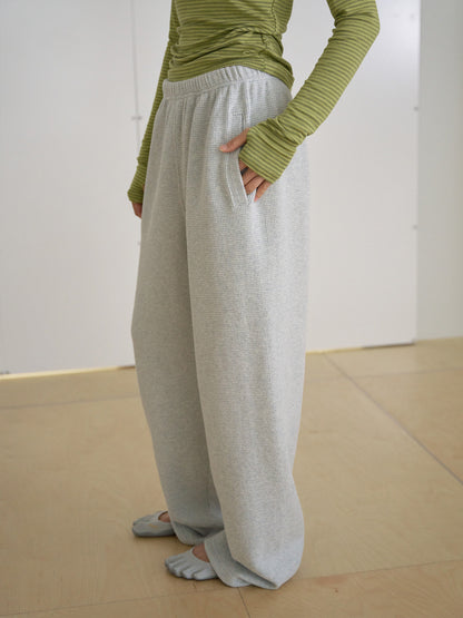 Current Waffle Sweatpants - Light Gray 10