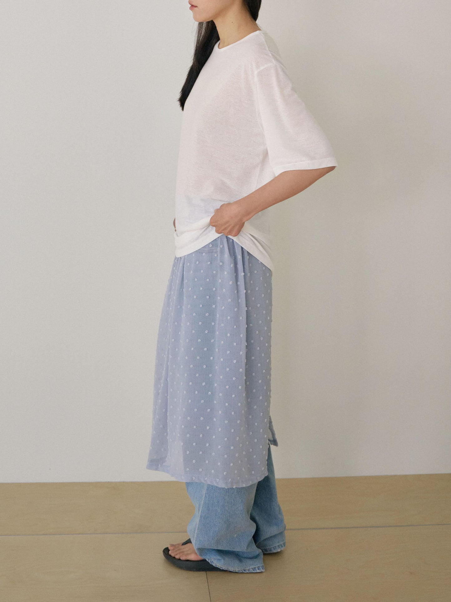 Linen Loose Short Sleeve - Ivory