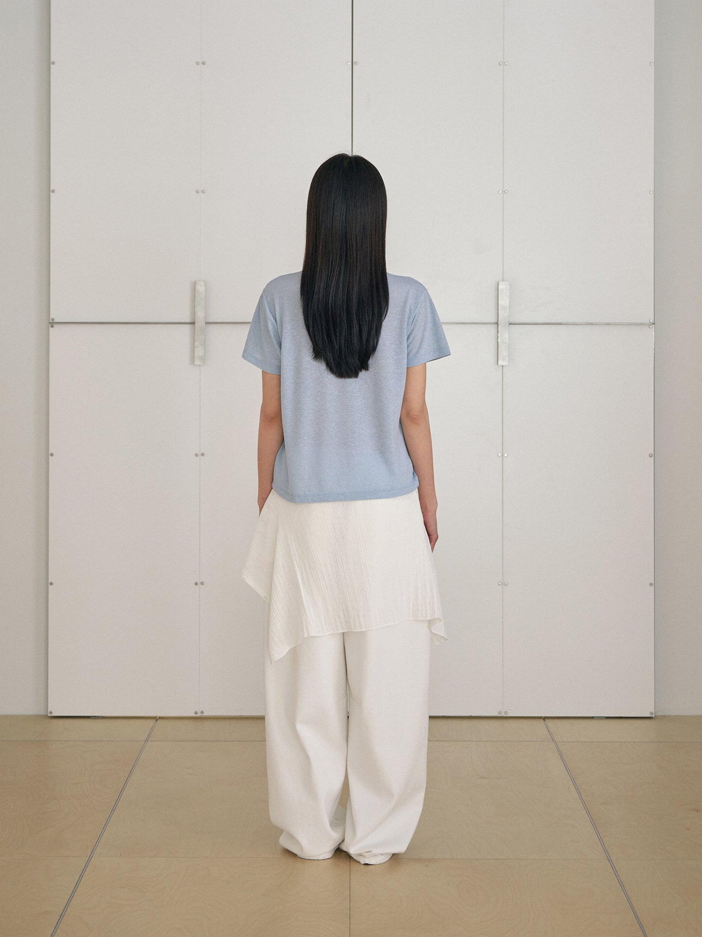 Linen Basic Short Sleeve - Blue