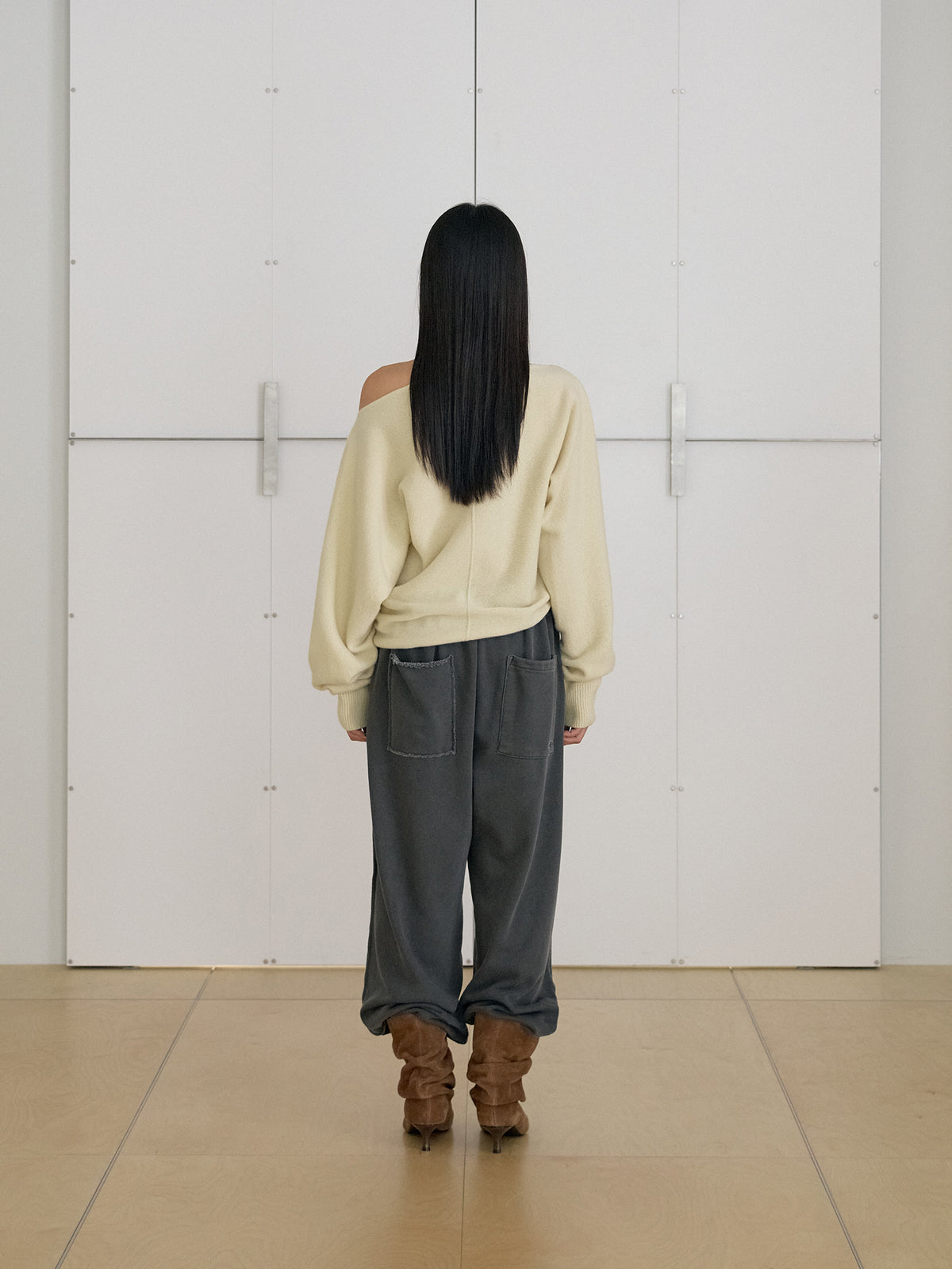 MARAN Flow Boat Neck Pullover - Pale Yellow 商品画像16/21