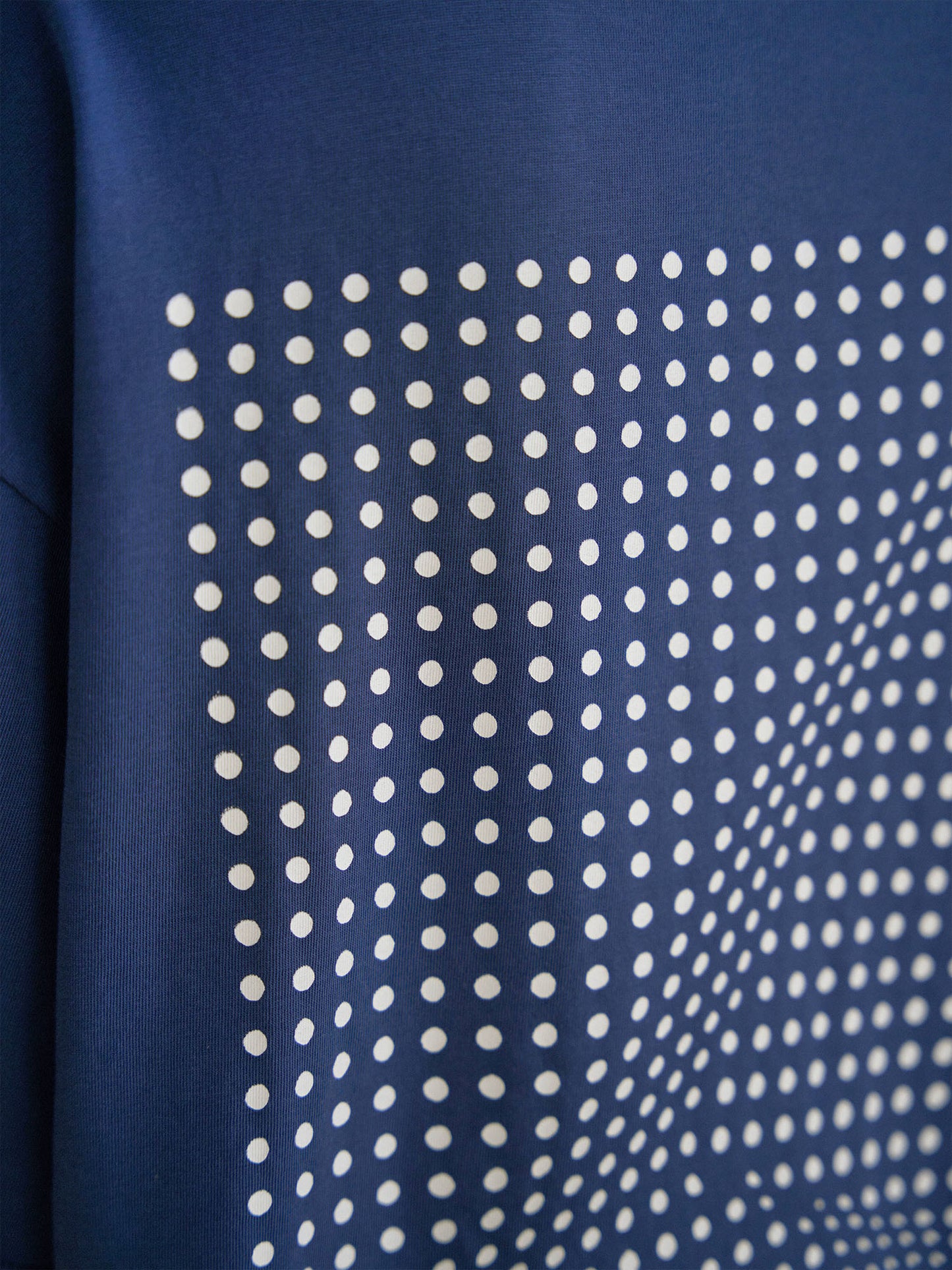 Dot Printing Short Sleeve - Navy
