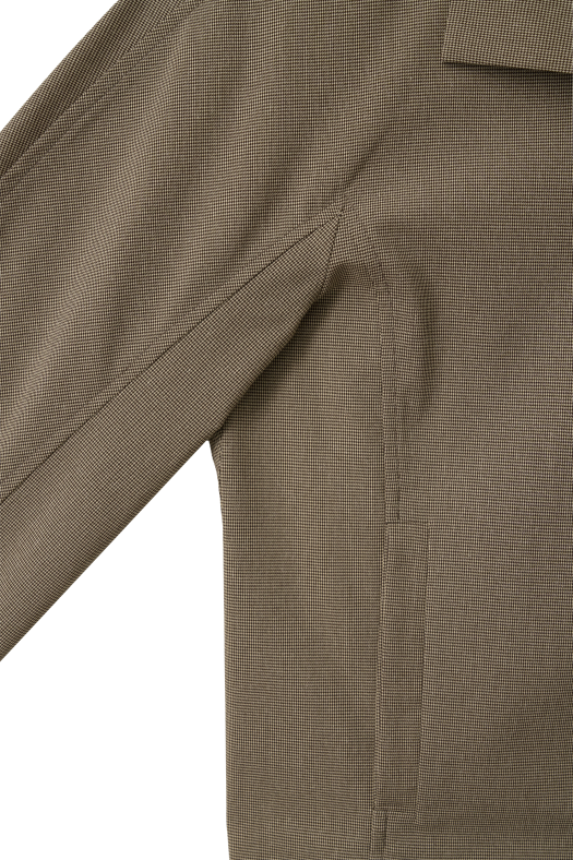 Orb Sleeve Wind Jacket - Brown, Gray