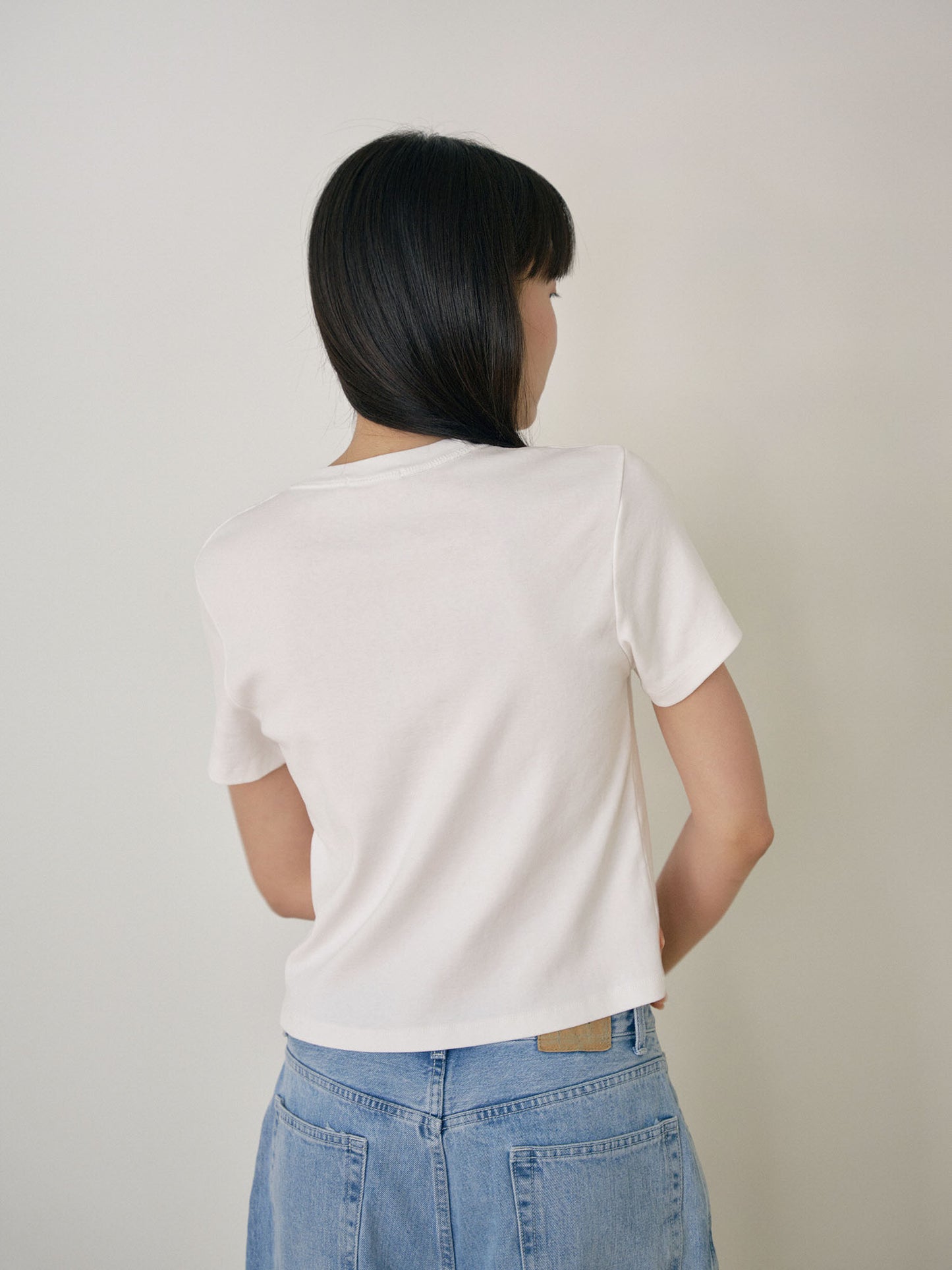 Soft Rib Short Sleeve - Ivory