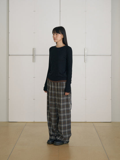 MARAN Finger Hole Long Sleeve - Black 商品画像15/21