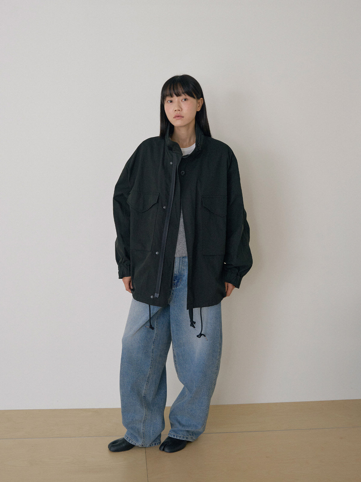 Pocket Detail Jacket - Black 2