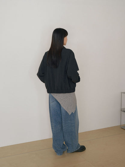 MARAN Washed Gabardine Blouson - Black 商品画像17/21