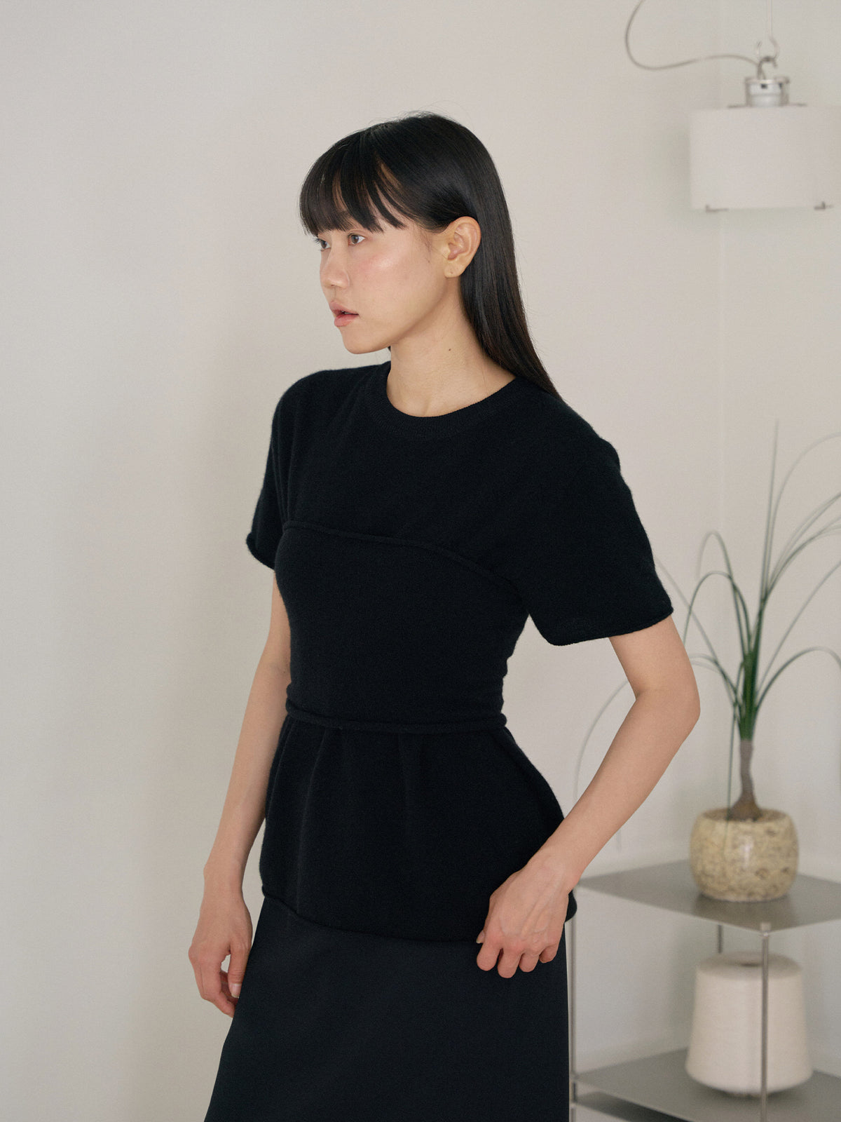Cashmere Bustier - Black 9