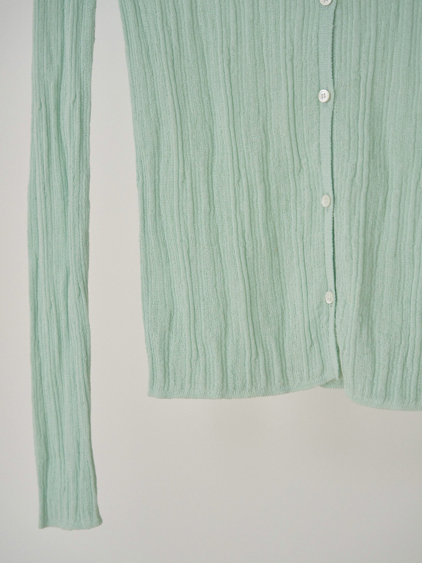 Multi Rib Cardigan - Mint