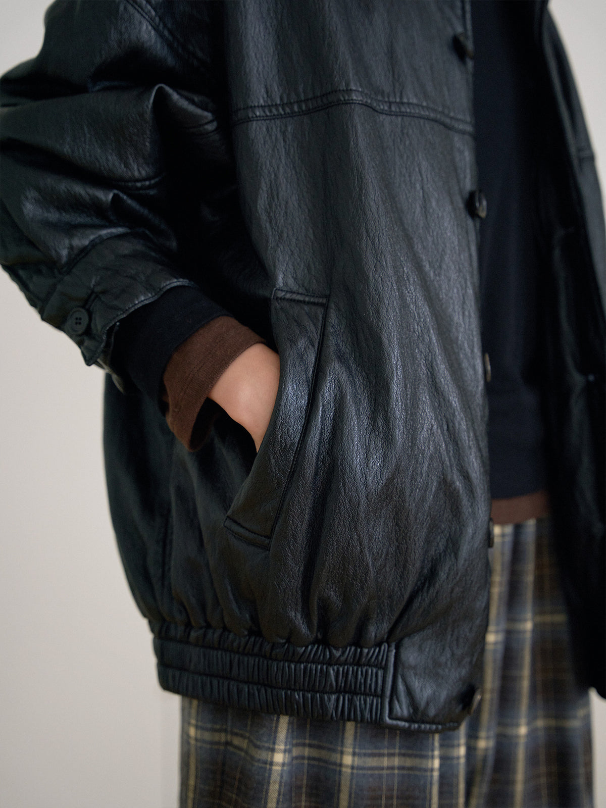 MARAN Soft Leather Blouson - Black 商品画像20/21