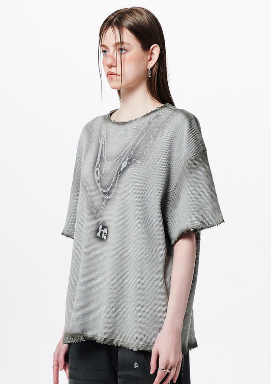 Necklace Graphic Oversized T-Shirt