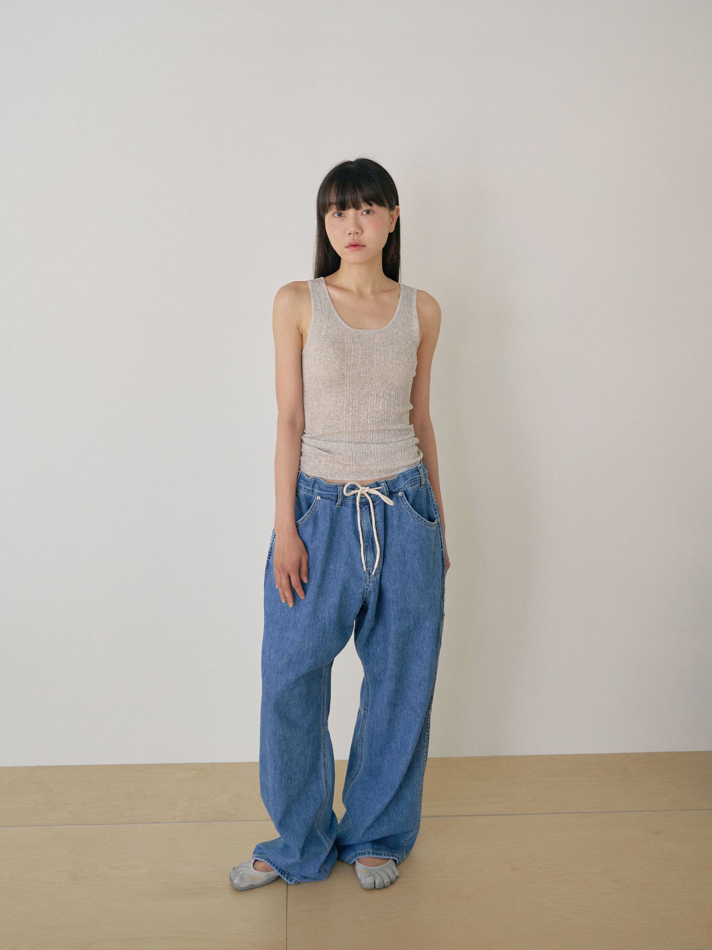 Multi Rib Sleeveless - Gray