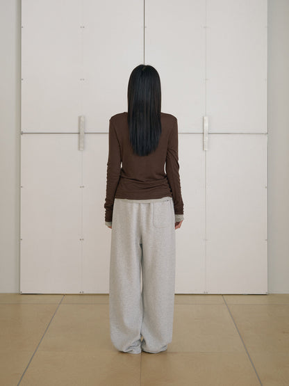MARAN Finger Hole Long Sleeve - Brown 商品画像20/21
