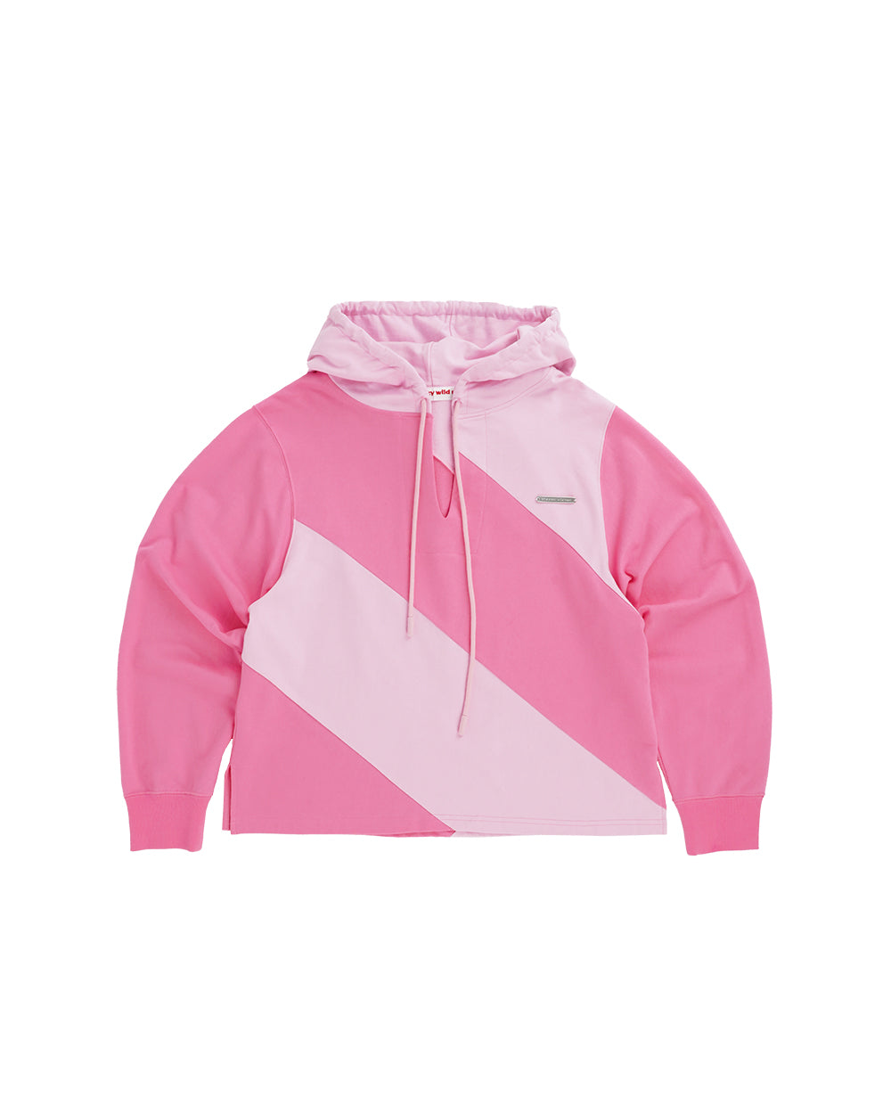 DIAGONAL HOODIE Pink