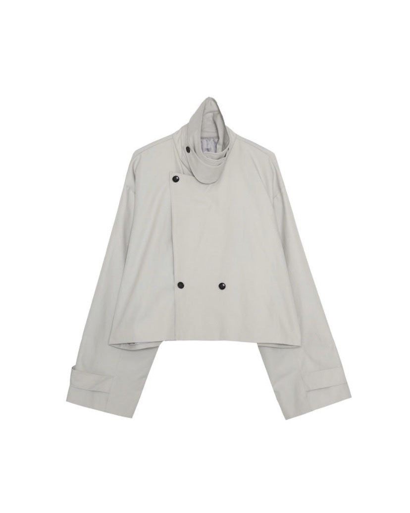 Cropped Trench Coat - MAGNOLIAONLINE