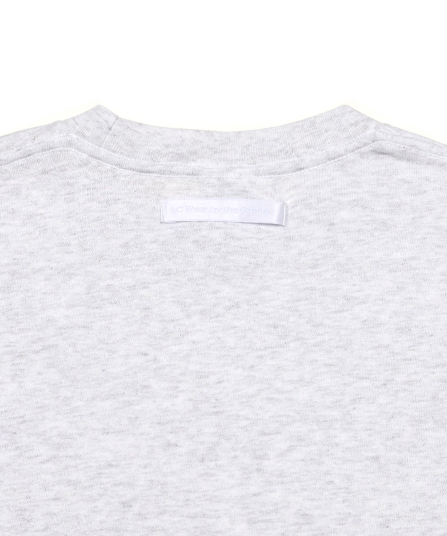 【C Wear シーウエア】 Oversized Crop T-Shirt Melange White