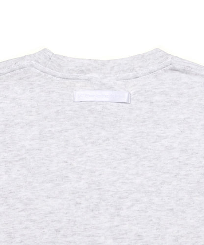 【C Wear シーウエア】 Oversized Crop T-Shirt Melange White