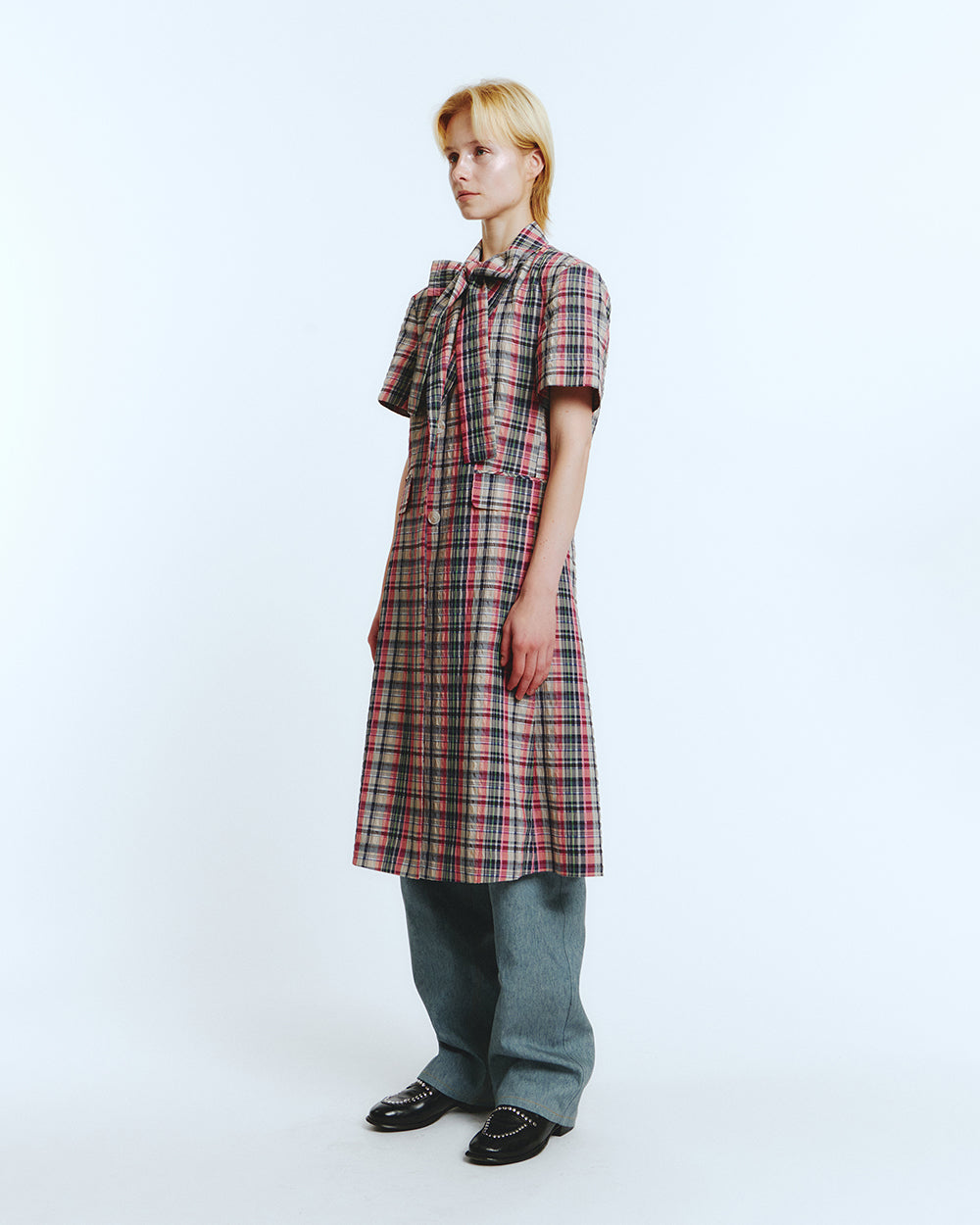 HALF SLEEVE COAT Multi Check