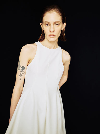 [ARIK.] [24SS] MIRA panel flare sleeveless top Ivory