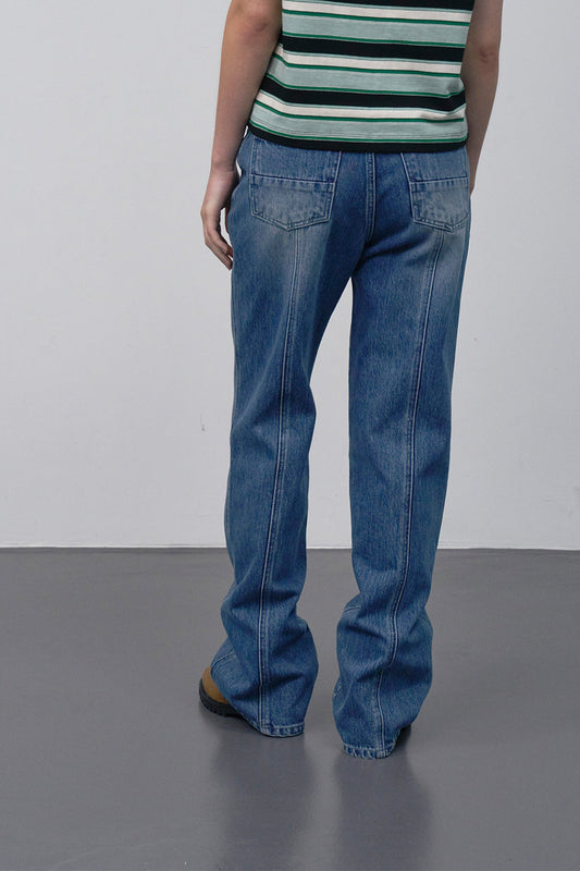 【HER&SHE 2025AW】Pink Label Denim #64 Classic Brush Denim Pants