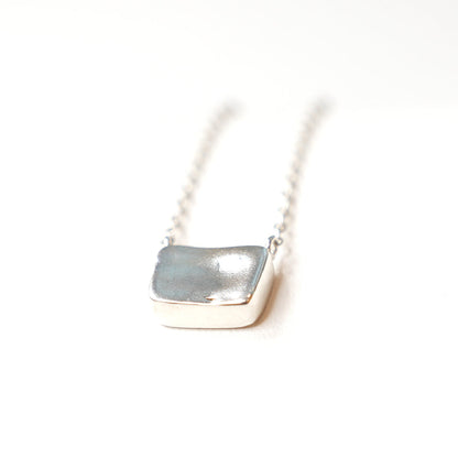 [SUMMER TAG SOL] HOLD BUTTON 925 SILVER NECKLACE