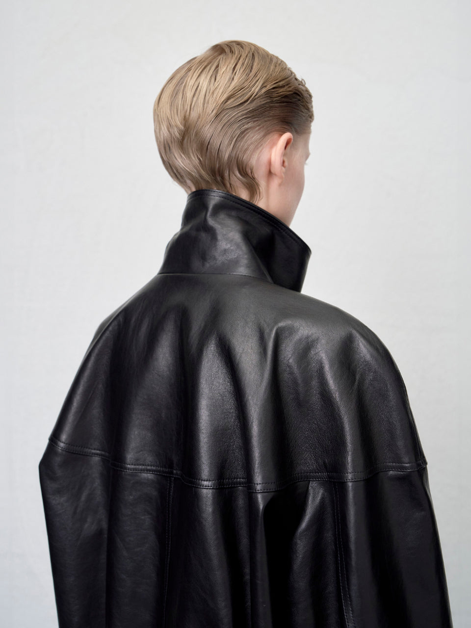 【ARIK. アリク AW】Segin oversized panel leather bomber jacket by ONLY FRANK s.r.l