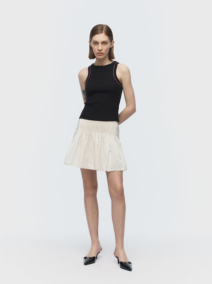 [ARIK. Arik] [24SS] DIPHDA pin tuck skirt Ivory