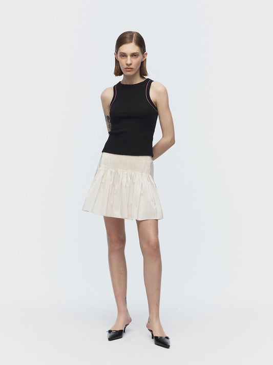 [ARIK. Arik] [24SS] DIPHDA pin tuck skirt Ivory
