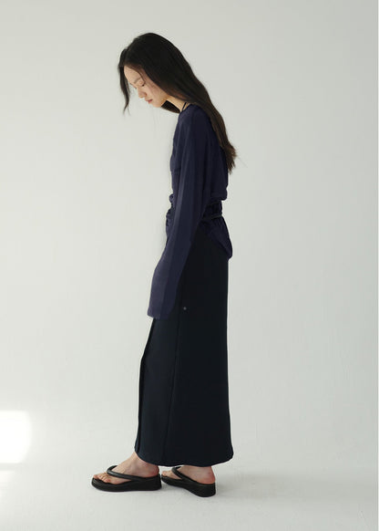 TENCEL TOP SET -NAVY