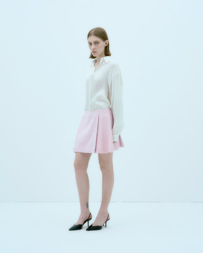 [ARIK.] [25SS] ALKES Panel flare skirt Orchid Pink