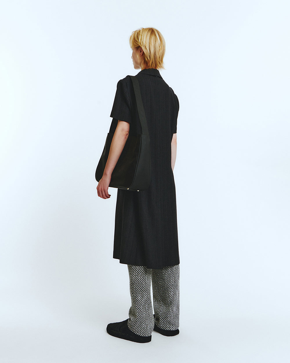 HALF SLEEVE COAT Black